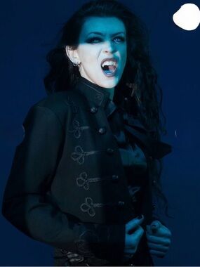 Women's Black Military-Style Cropped Blazer